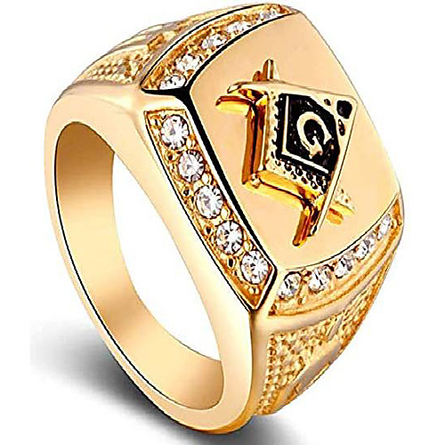 Men's Stainless Steel Masonic Lodge Freemason Ring Signet Biker Rings for Men, Golden (7)
Men's Stainless Steel Masonic Lodge Freemason Ring Signet Biker Rings for Men, Golden (7)