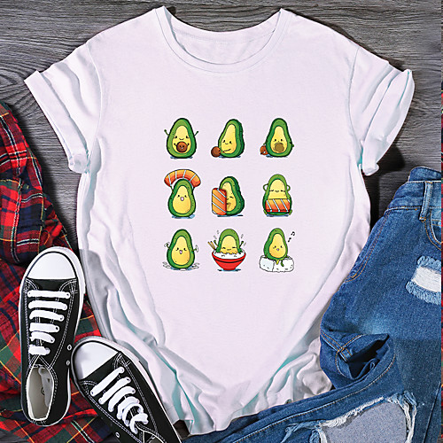 Women's T shirt Graphic Print Round Neck Tops 100% Cotton Basic Basic Top White Black Purple
Women's T shirt Graphic Print Round Neck Tops 100% Cotton Basic Basic Top White Black Purple