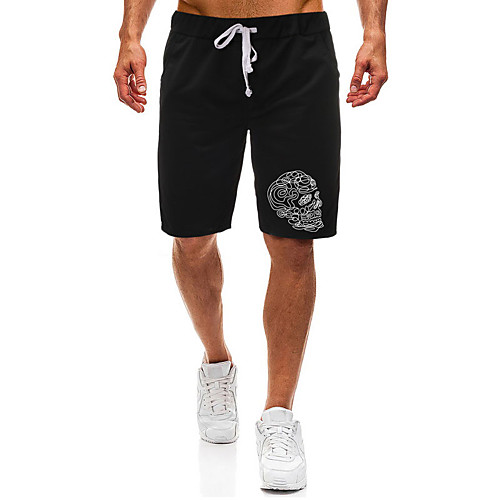 Men's Casual / Sporty Athleisure Daily Gym Shorts Pants Graphic Skull Short Pocket Elastic Drawstring Design Print Black Light Grey
Men's Casual / Sporty Athleisure Daily Gym Shorts Pants Graphic Skull Short Pocket Elastic Drawstring Design Print Black Light Grey