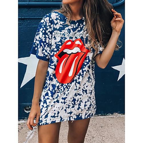 Women's Shift Dress Short Mini Dress Blue Short Sleeve Print Print Summer Round Neck Casual Cap Sleeve 2021 S M L XL XXL 3XL / Cotton / Cotton
Women's Shift Dress Short Mini Dress Blue Short Sleeve Print Print Summer Round Neck Casual Cap Sleeve 2021 S M L XL XXL 3XL / Cotton / Cotton