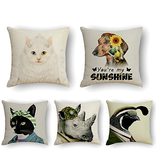 Cushion Cover 5PCS Linen Soft Print Square Throw Pillow Cover Cushion Case Pillowcase for Sofa Bedroom 45 x 45 cm (18 x 18 Inch) Superior Quality Mashine Washable
Cushion Cover 5PCS Linen Soft Print Square Throw Pillow Cover Cushion Case Pillowcase for Sofa Bedroom 45 x 45 cm (18 x 18 Inch) Superior Quality Mashine Washable