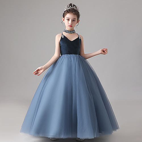 Princess Floor Length Junior Bridesmaid Dress Wedding Tulle Sleeveless Strap with Pleats
Princess Floor Length Junior Bridesmaid Dress Wedding Tulle Sleeveless Strap with Pleats