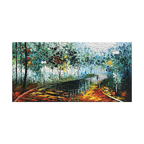 Oil Painting Hand Painted Horizontal Abstract Landscape Modern Rolled Canvas (No Frame)
Oil Painting Hand Painted Horizontal Abstract Landscape Modern Rolled Canvas (No Frame)