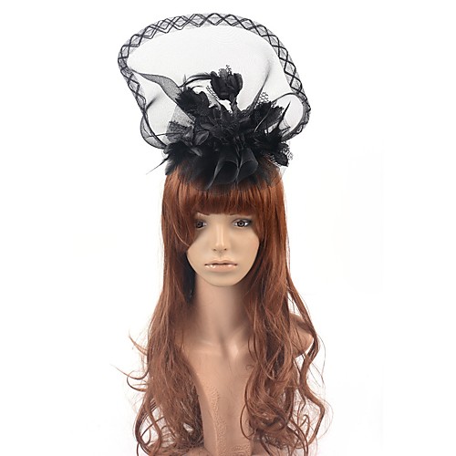 Elegant Vintage Inspired Tulle Fascinators with Feather / Lace / Floral 1 Piece Special Occasion / Party / Evening Headpiece
Elegant Vintage Inspired Tulle Fascinators with Feather / Lace / Floral 1 Piece Special Occasion / Party / Evening Headpiece
