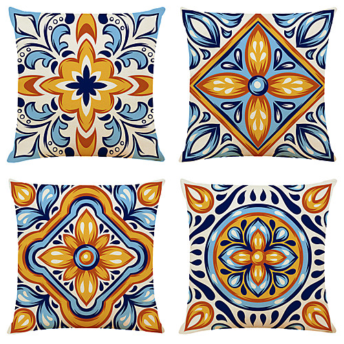 Cushion Cover 4PCS Faux Linen Soft Geometric Simple Classic Square Throw Pillow Cover Cushion Case Pillowcase for Sofa Bedroom 45 x 45cm (18 x 82 Inch)Superior Quality Machine Washable
Cushion Cover 4PCS Faux Linen Soft Geometric Simple Classic Square Throw Pillow Cover Cushion Case Pillowcase for Sofa Bedroom 45 x 45cm (18 x 82 Inch)Superior Quality Machine Washable