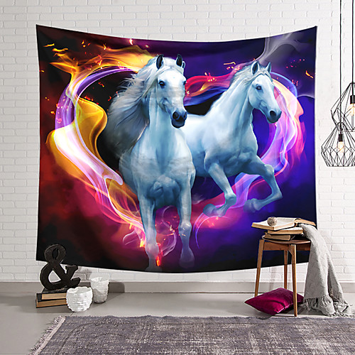 3D Animal Wall Tapestry Art Decor Blanket Curtain Hanging Home Bedroom Living Room Colourful Polyester Horse
3D Animal Wall Tapestry Art Decor Blanket Curtain Hanging Home Bedroom Living Room Colourful Polyester Horse