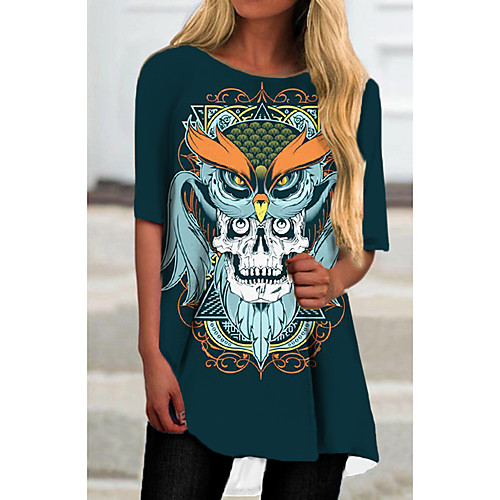 Women's T Shirt Dress Tee Dress Short Mini Dress Blue Half Sleeve Print Animal Print Spring Summer Round Neck Casual Holiday 2021 S M L XL XXL 3XL
Women's T Shirt Dress Tee Dress Short Mini Dress Blue Half Sleeve Print Animal Print Spring Summer Round Neck Casual Holiday 2021 S M L XL XXL 3XL