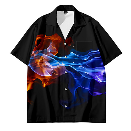 Men's Shirt 3D Print Lightning 3D Print Button-Down Short Sleeve Daily Tops Casual Comfortable Black
Men's Shirt 3D Print Lightning 3D Print Button-Down Short Sleeve Daily Tops Casual Comfortable Black