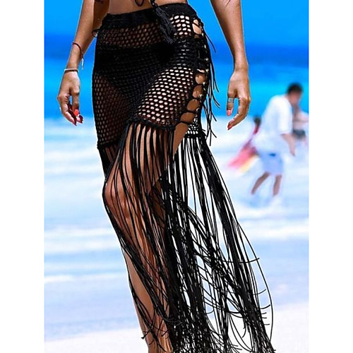 Women's Swimsuit Cover Up Beach Bottom Swimsuit Tassel Hole Solid Color Abstract Pink khaki Green White Black Swimwear Bathing Suits New Fashion Sexy / Slim / Cotton
Women's Swimsuit Cover Up Beach Bottom Swimsuit Tassel Hole Solid Color Abstract Pink khaki Green White Black Swimwear Bathing Suits New Fashion Sexy / Slim / Cotton
