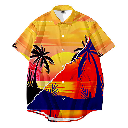 Men's Shirt 3D Print Graphic 3D Button-Down 3D Print Short Sleeve Casual Tops Casual Hawaiian Orange
Men's Shirt 3D Print Graphic 3D Button-Down 3D Print Short Sleeve Casual Tops Casual Hawaiian Orange