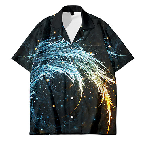 Shirt Men's Lightning 3D Print Button-Down 3D Print Casual Short Sleeve Tops Casual Fashion Breathable Comfortable Black
Shirt Men's Lightning 3D Print Button-Down 3D Print Casual Short Sleeve Tops Casual Fashion Breathable Comfortable Black