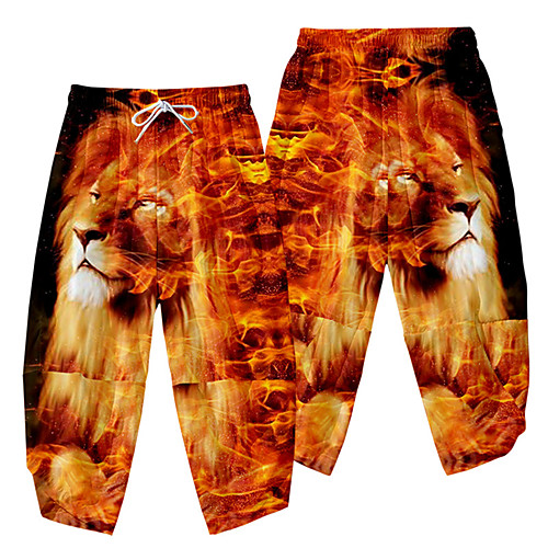 Men's Casual / Sporty Athleisure Daily Sports Harem Loose Wide Leg Pants Lion Full Length 3D Print Elastic Waist Black / Red
Men's Casual / Sporty Athleisure Daily Sports Harem Loose Wide Leg Pants Lion Full Length 3D Print Elastic Waist Black / Red