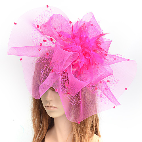 Elegant & Luxurious Retro Tulle Fascinators with Feather / Floral / Polka Dot 1 PC Special Occasion / Party / Evening Headpiece
Elegant & Luxurious Retro Tulle Fascinators with Feather / Floral / Polka Dot 1 PC Special Occasion / Party / Evening Headpiece