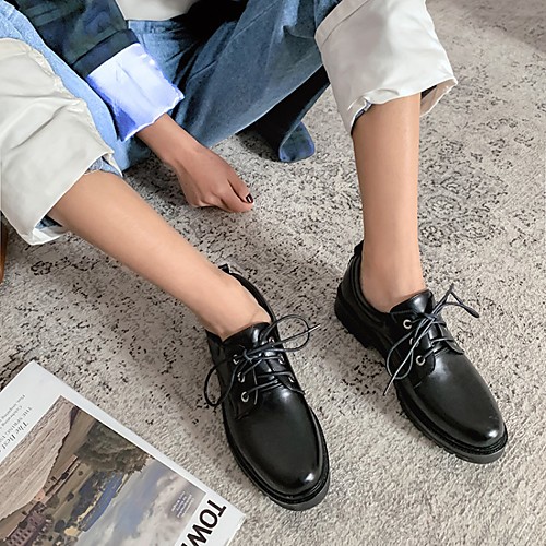 Women's Oxfords Low Heel Chunky Heel Round Toe PU Synthetics Wine Black Brown
Women's Oxfords Low Heel Chunky Heel Round Toe PU Synthetics Wine Black Brown