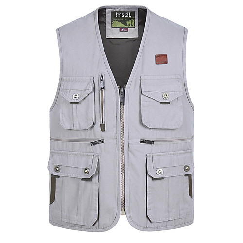 Men's Fishing Vest Outdoor Multi-Pockets Quick Dry Lightweight Breathable Vest / Gilet Autumn / Fall Spring Fishing Photography Camping & Hiking Earth Yellow Army Green Dark Green / Cotton
Men's Fishing Vest Outdoor Multi-Pockets Quick Dry Lightweight Breathable Vest / Gilet Autumn / Fall Spring Fishing Photography Camping & Hiking Earth Yellow Army Green Dark Green / Cotton