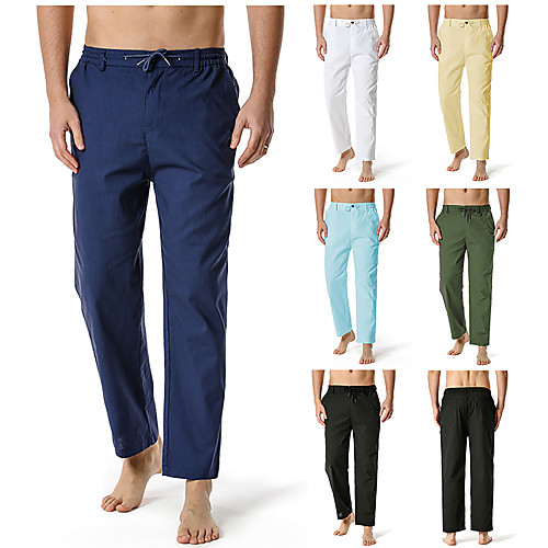 Men's Chino Home Pants Pants Solid Colored Full Length ArmyGreen White Black Khaki Navy Blue
Men's Chino Home Pants Pants Solid Colored Full Length ArmyGreen White Black Khaki Navy Blue