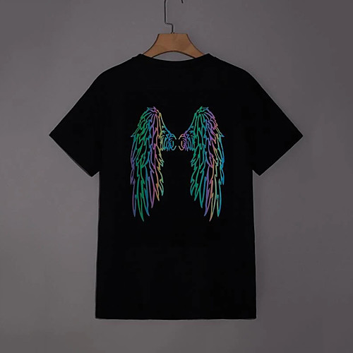 Men's Unisex T shirt Hot Stamping Graphic Prints Wings Plus Size Print Short Sleeve Daily Tops 100% Cotton Fashion Vintage Classic Black
Men's Unisex T shirt Hot Stamping Graphic Prints Wings Plus Size Print Short Sleeve Daily Tops 100% Cotton Fashion Vintage Classic Black