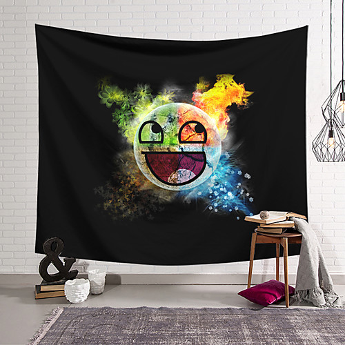 Wall Tapestry Art Decor Blanket Smiley Curtain Hanging Home Bedroom Living Room Decoration and Modern and Novelty
Wall Tapestry Art Decor Blanket Smiley Curtain Hanging Home Bedroom Living Room Decoration and Modern and Novelty