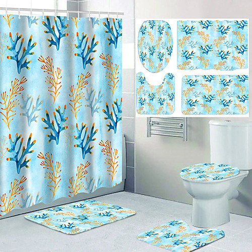All Kinds of Colorful Flowers and Digital Printing Waterproof Fabric Shower Curtains for Bathroom Home Decoration Curtains with Hooks Bathroom Four-piece Set
All Kinds of Colorful Flowers and Digital Printing Waterproof Fabric Shower Curtains for Bathroom Home Decoration Curtains with Hooks Bathroom Four-piece Set