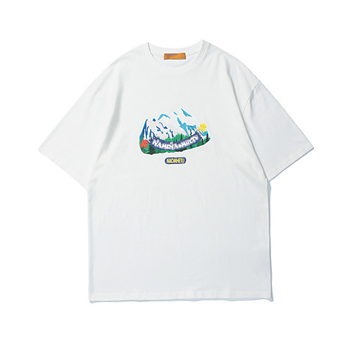 Men's T shirt Hot Stamping Graphic Prints Mountain Print Short Sleeve Casual Tops 100% Cotton Basic Casual Fashion White Black
Men's T shirt Hot Stamping Graphic Prints Mountain Print Short Sleeve Casual Tops 100% Cotton Basic Casual Fashion White Black