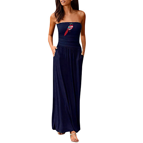 Women's Sheath Dress Maxi long Dress Purple Wine Army Green Dusty Rose Green Royal Blue Black Dark Gray Red Navy Blue Sleeveless Animal Summer Strapless Formal 2021 S M L XL XXL
Women's Sheath Dress Maxi long Dress Purple Wine Army Green Dusty Rose Green Royal Blue Black Dark Gray Red Navy Blue Sleeveless Animal Summer Strapless Formal 2021 S M L XL XXL