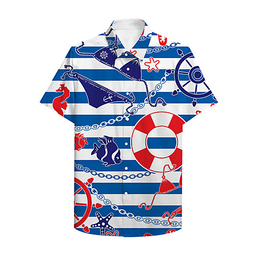 Men's Shirt 3D Print Graphic Prints Fish Button-Down Print Short Sleeve Casual Tops Casual Designer Big and Tall Blue / Summer
Men's Shirt 3D Print Graphic Prints Fish Button-Down Print Short Sleeve Casual Tops Casual Designer Big and Tall Blue / Summer