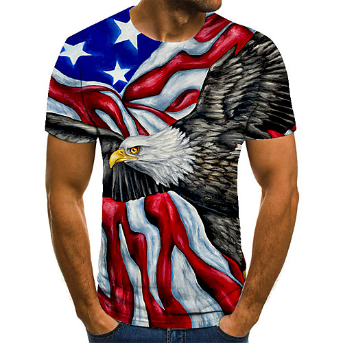 Men's T shirt Shirt 3D Print Animal 3D Print Print Short Sleeve Casual Tops Casual Fashion Round Neck Black / Red
Men's T shirt Shirt 3D Print Animal 3D Print Print Short Sleeve Casual Tops Casual Fashion Round Neck Black / Red