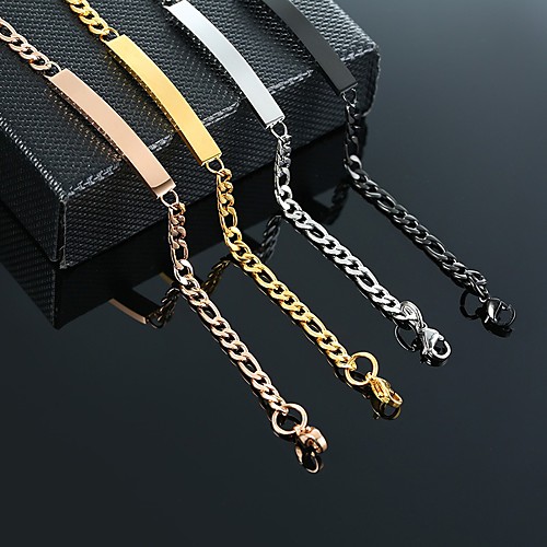 Chain Bracelet Cuban Link Birthday Stylish Simple Classic Steel Bracelet Jewelry 828 steel color brand width 5MM length 18CM / 828 models in black, width 5MM, length 18CM / 828 rose gold brand width
Chain Bracelet Cuban Link Birthday Stylish Simple Classic Steel Bracelet Jewelry 828 steel color brand width 5MM length 18CM / 828 models in black, width 5MM, length 18CM / 828 rose gold brand width