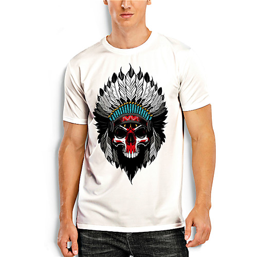 Men's T shirt 3D Print Graphic Prints Skull Print Short Sleeve Daily Tops Casual Designer Big and Tall White
Men's T shirt 3D Print Graphic Prints Skull Print Short Sleeve Daily Tops Casual Designer Big and Tall White