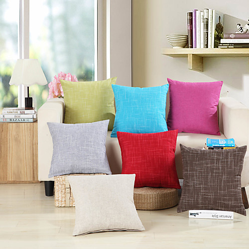 1 Pc Solid Colored Cushion Cover 40x40cm/45x45cm/50x50cm Faux Linen for Sofa Bedroom
1 Pc Solid Colored Cushion Cover 40x40cm/45x45cm/50x50cm Faux Linen for Sofa Bedroom