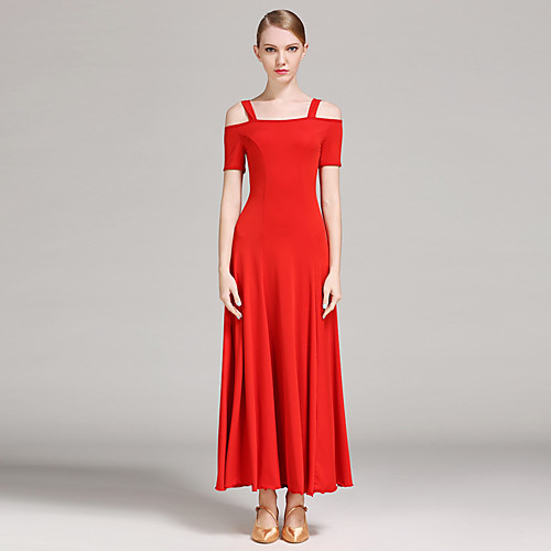 Ballroom Dance Dress Pleats Solid Women's Training Performance Short Sleeve Natural Milk Fiber
Ballroom Dance Dress Pleats Solid Women's Training Performance Short Sleeve Natural Milk Fiber