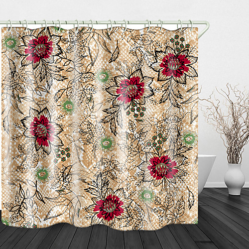 Beautiful imitation Embroidery Flowers Print Waterproof Fabric Shower Curtain for Bathroom Home Decor Covered Bathtub Curtains Liner Includes with Hooks 72 Inch
Beautiful imitation Embroidery Flowers Print Waterproof Fabric Shower Curtain for Bathroom Home Decor Covered Bathtub Curtains Liner Includes with Hooks 72 Inch