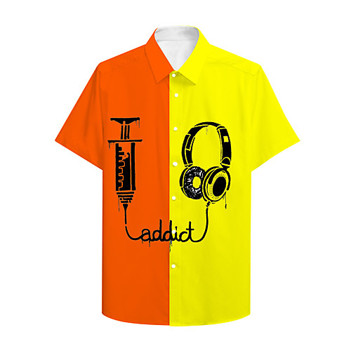 Men's Shirt 3D Print Patchwork Graphic Prints Button-Down Print Short Sleeve Casual Tops Casual Designer Big and Tall Red / Summer
Men's Shirt 3D Print Patchwork Graphic Prints Button-Down Print Short Sleeve Casual Tops Casual Designer Big and Tall Red / Summer