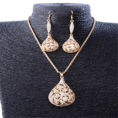 Women's Cubic Zirconia Jewelry Set Geometrical Pear Stylish Gold Plated Earrings Jewelry Rose Gold For Anniversary Party Evening Prom Festival 1 set
Women's Cubic Zirconia Jewelry Set Geometrical Pear Stylish Gold Plated Earrings Jewelry Rose Gold For Anniversary Party Evening Prom Festival 1 set