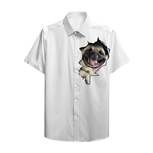 Men's Shirt 3D Print Dog Graphic Prints Animal Button-Down Print Short Sleeve Daily Tops Casual Designer Big and Tall White Red / Summer
Men's Shirt 3D Print Dog Graphic Prints Animal Button-Down Print Short Sleeve Daily Tops Casual Designer Big and Tall White Red / Summer