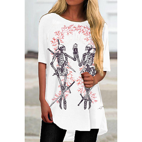 Women's T Shirt Dress Tee Dress Short Mini Dress White Half Sleeve Floral Print Print Spring Summer Round Neck Casual Holiday 2021 S M L XL XXL 3XL
Women's T Shirt Dress Tee Dress Short Mini Dress White Half Sleeve Floral Print Print Spring Summer Round Neck Casual Holiday 2021 S M L XL XXL 3XL