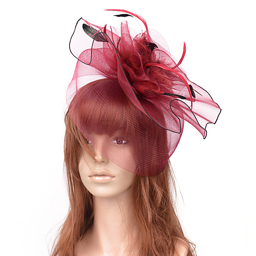 Elegant Retro Tulle Fascinators with Feather / Trim / Tiered 1 Piece Special Occasion / Party / Evening Headpiece
Elegant Retro Tulle Fascinators with Feather / Trim / Tiered 1 Piece Special Occasion / Party / Evening Headpiece