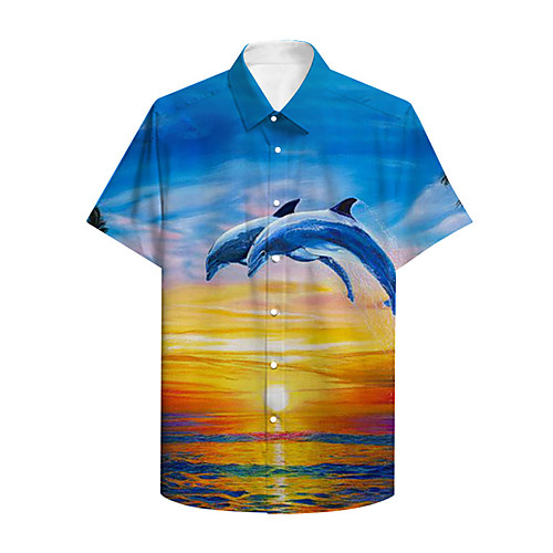 Men's Shirt 3D Print Graphic 3D Landscape Button-Down 3D Print Short Sleeve Casual Tops Casual Hawaiian Blue
Men's Shirt 3D Print Graphic 3D Landscape Button-Down 3D Print Short Sleeve Casual Tops Casual Hawaiian Blue