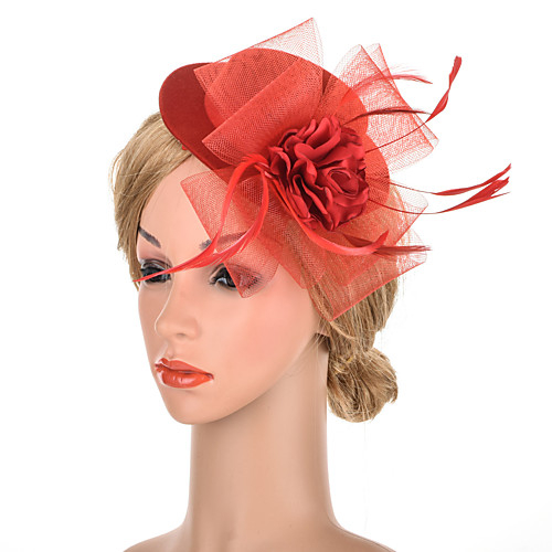 Elegant Vintage Inspired Tulle / Feather Fascinators with Feather / Floral 1 Piece Special Occasion / Party / Evening Headpiece
Elegant Vintage Inspired Tulle / Feather Fascinators with Feather / Floral 1 Piece Special Occasion / Party / Evening Headpiece