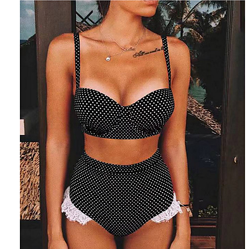 Women's Burkini Swimsuit Polka Dot Solid Colored Swimwear Bathing Suits Black Red
Women's Burkini Swimsuit Polka Dot Solid Colored Swimwear Bathing Suits Black Red