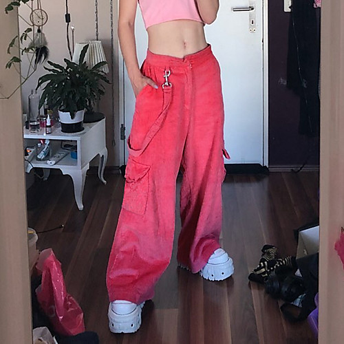Women's Stylish Streetwear Comfort Casual Going out Pants Pants Plain Full Length Pocket Blushing Pink
Women's Stylish Streetwear Comfort Casual Going out Pants Pants Plain Full Length Pocket Blushing Pink