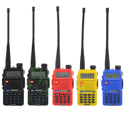 BAOFENG UV-5RA Walkie Talkie Intercom Handheld / Digital Voice Prompt / Dual Display 1.5KM-3KM 1.5KM-3KM 128 1800 mAh 5W Two Way Radio / 136-174MHz / 400-520MHz /Dual-Band Transceiver
BAOFENG UV-5RA Walkie Talkie Intercom Handheld / Digital Voice Prompt / Dual Display 1.5KM-3KM 1.5KM-3KM 128 1800 mAh 5W Two Way Radio / 136-174MHz / 400-520MHz /Dual-Band Transceiver