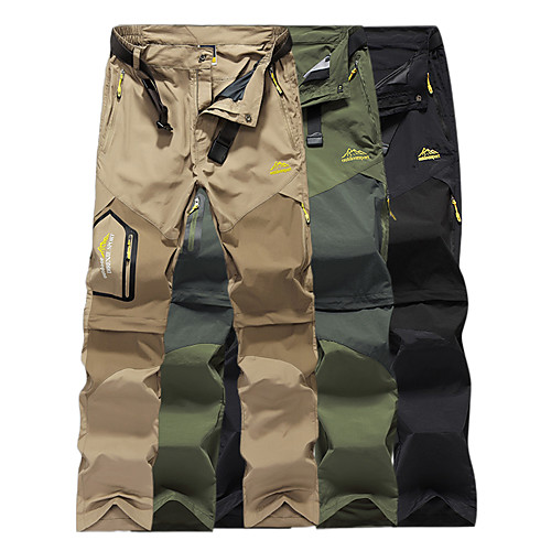 Men's Hiking Pants Trousers Convertible Pants / Zip Off Pants Summer Outdoor Windproof Quick Dry Breathable Sweat wicking Nylon Elastic Waist Pants / Trousers Bottoms Army Green Khaki Black Camping
Men's Hiking Pants Trousers Convertible Pants / Zip Off Pants Summer Outdoor Windproof Quick Dry Breathable Sweat wicking Nylon Elastic Waist Pants / Trousers Bottoms Army Green Khaki Black Camping