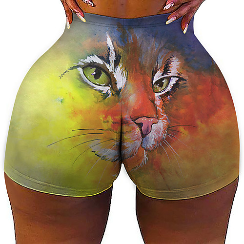 Women's Colorful Fashion Comfort Skinny Holiday Beach Leggings Hot Pants Pants Cat Graphic Prints Short Sporty Elastic Waist Print Yellow
Women's Colorful Fashion Comfort Skinny Holiday Beach Leggings Hot Pants Pants Cat Graphic Prints Short Sporty Elastic Waist Print Yellow