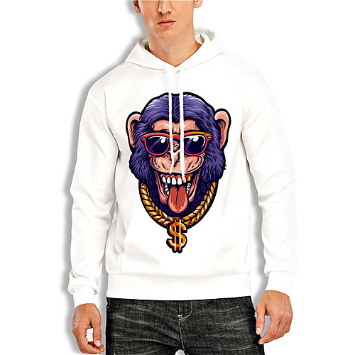 Men's Pullover Hoodie Sweatshirt Graphic Prints Animal Print Hooded Daily Sports 3D Print 3D Print Casual Hoodies Sweatshirts Long Sleeve White
Men's Pullover Hoodie Sweatshirt Graphic Prints Animal Print Hooded Daily Sports 3D Print 3D Print Casual Hoodies Sweatshirts Long Sleeve White
