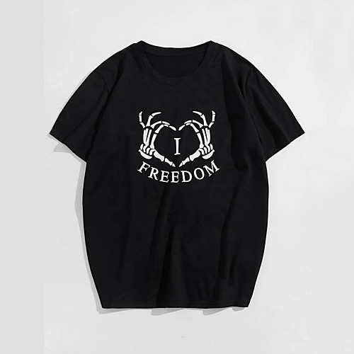 Men's Unisex T shirt Hot Stamping Hand Plus Size Print Short Sleeve Casual Tops 100% Cotton Basic Casual Fashion Black
Men's Unisex T shirt Hot Stamping Hand Plus Size Print Short Sleeve Casual Tops 100% Cotton Basic Casual Fashion Black