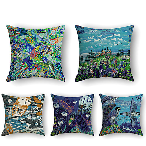 Cushion Cover 5PCS Faux Linen Soft Print Square Throw Pillow Cover Cushion Case Pillowcase for Sofa Bedroom 45 x 45 cm (18 x 18 Inch) Superior Quality Mashine Washable
Cushion Cover 5PCS Faux Linen Soft Print Square Throw Pillow Cover Cushion Case Pillowcase for Sofa Bedroom 45 x 45 cm (18 x 18 Inch) Superior Quality Mashine Washable