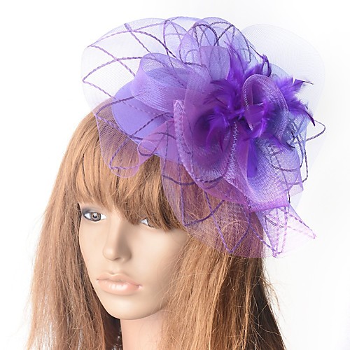 Hyperbole Vintage Inspired Tulle Fascinators with Feather / Floral 1 Piece Special Occasion / Party / Evening Headpiece
Hyperbole Vintage Inspired Tulle Fascinators with Feather / Floral 1 Piece Special Occasion / Party / Evening Headpiece