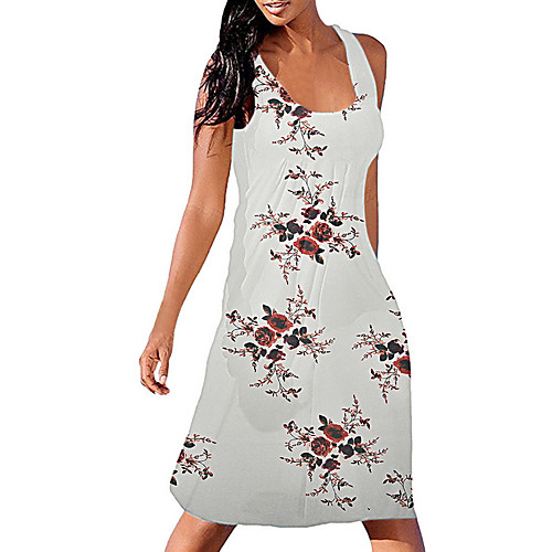 Women's A Line Dress Knee Length Dress White Black Sleeveless Print Color Block Patchwork Print Summer V Neck Casual Loose 2021 S M L XL XXL
Women's A Line Dress Knee Length Dress White Black Sleeveless Print Color Block Patchwork Print Summer V Neck Casual Loose 2021 S M L XL XXL