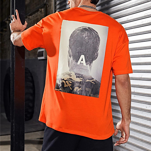 Men's Unisex T shirt Hot Stamping Graphic Prints Letter Plus Size Print Short Sleeve Casual Tops 100% Cotton Basic Casual Fashion Orange
Men's Unisex T shirt Hot Stamping Graphic Prints Letter Plus Size Print Short Sleeve Casual Tops 100% Cotton Basic Casual Fashion Orange